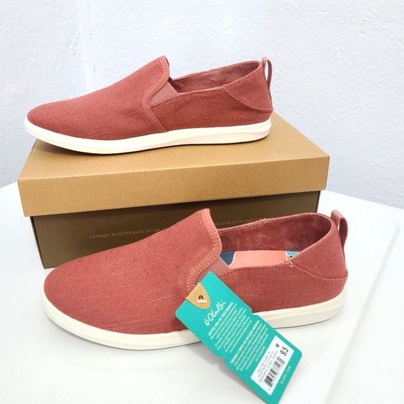 OLUKAI Hale'iwa Olona Slip-On Shoes Pink NEW - Picture 11 of 11